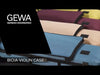 GEWA Bio-A Oblong Violin Case with Sheet Music Pocket 1/2-4/4 Blue