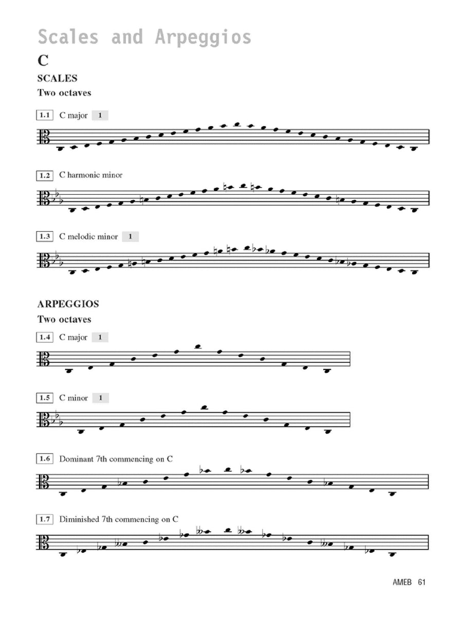 AMEB Viola Series 1 Technical Workbook 2007 Simply for Strings