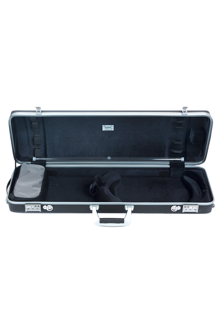 BAM Hightech Oblong Violin Case Panther Black 4/4 Simply for Strings