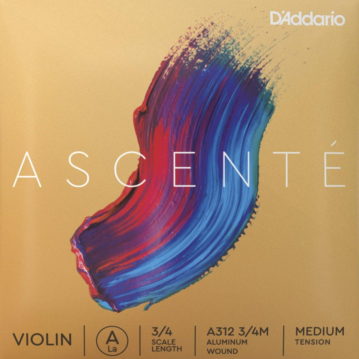 D'Addario Ascente Violin A String 3/4 Simply for Strings