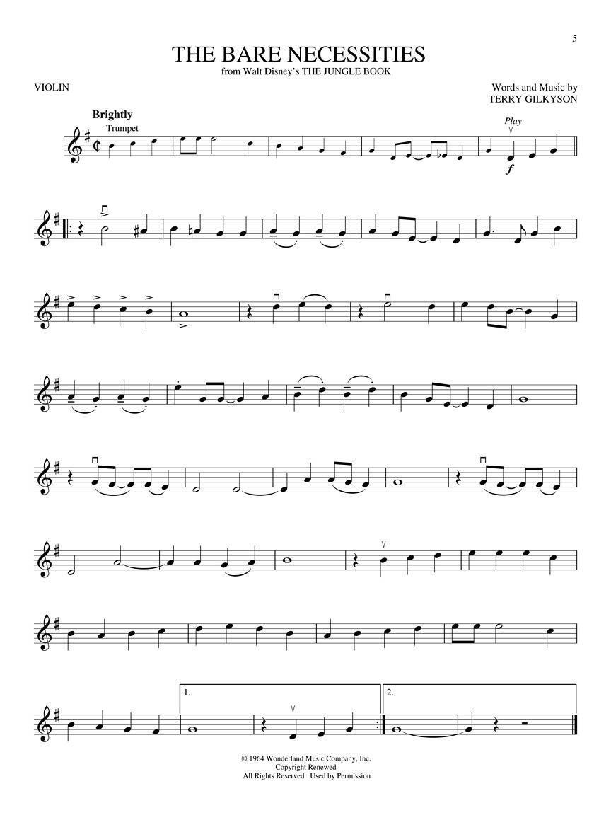 Disney Greats for Violin with Online Simply for Strings