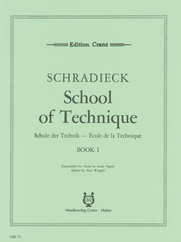 Schradieck, School of Technique Book 1 for Viola (Cranz) – Simply for ...