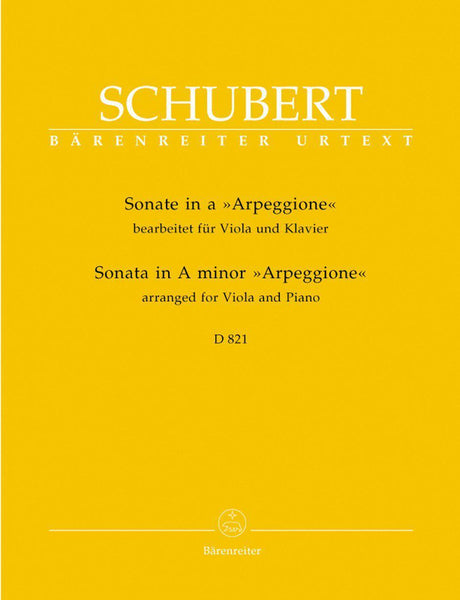Schubert, Arpeggione for Viola and Piano (Barenreiter)