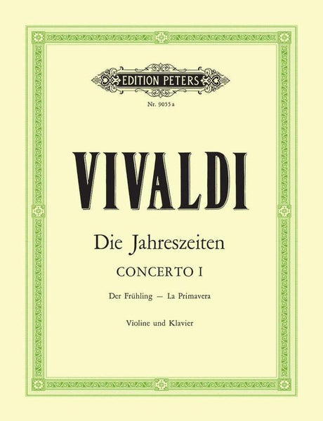 Vivaldi, Spring from The Four Seasons for Violin and Piano (Peters)