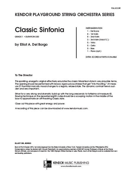 Classic Sinfonia for String Orchestra