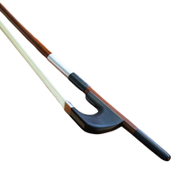 Schumann Ipe Wood Double Bass Bow Silver Mounted German 3/4