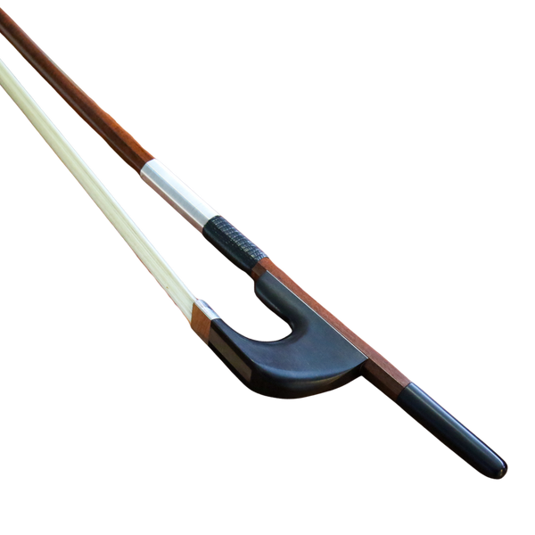 Schumann Ipe Wood Double Bass Bow Silver Mounted German 3/4