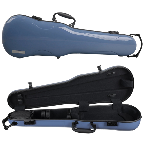 GEWA Air 1.7 Shaped Violin Case 4/4 Blue Gloss with Subway Handle