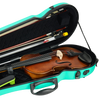 ART Shaped Violin Case Turquoise Green 3/4-4/4