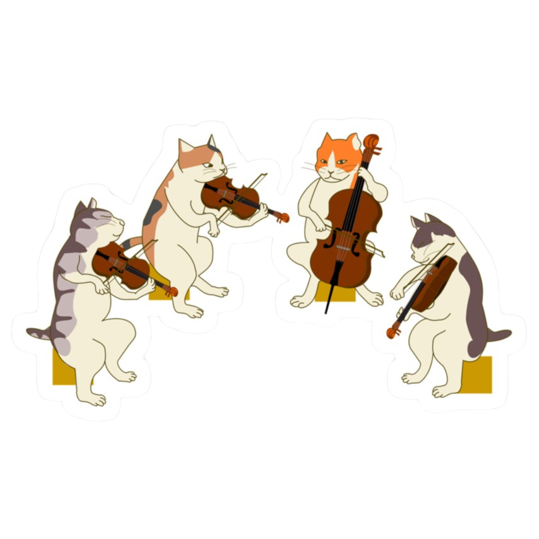 Sticker - Cool Cat Quartet – Simply for Strings