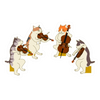 Sticker - Cool Cat Quartet