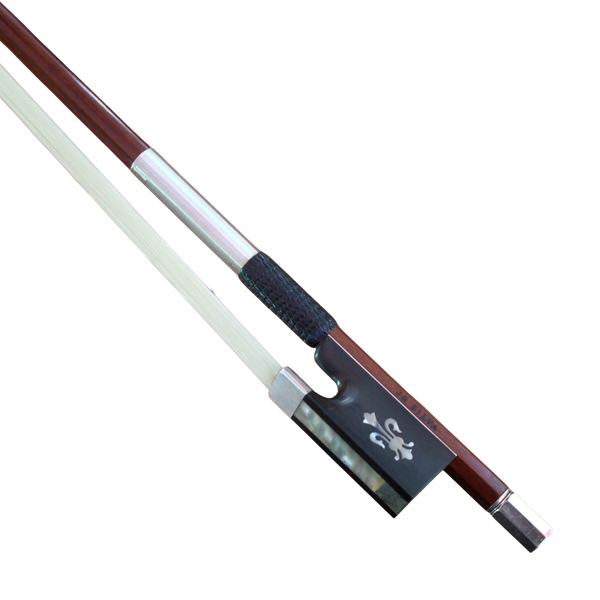 JR Silva Pernambuco Violin Bow Sterling Silver Fleur De Lis 62g (L’Archet Brasil)