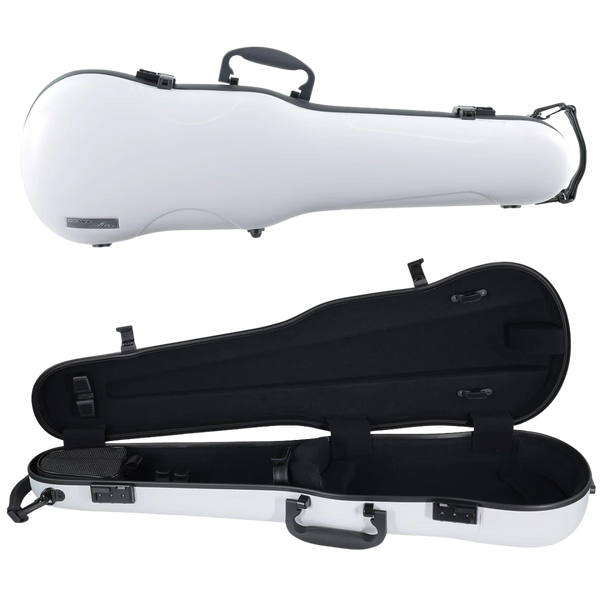 GEWA Air 1.7 Shaped Violin Case 4/4 Matte White with Subway Handle