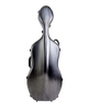 HQ Nouveau Cello Case 4/4 - Brushed Silver and Black