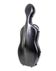 HQ Nouveau Cello Case 4/4 - Brushed Silver and Black