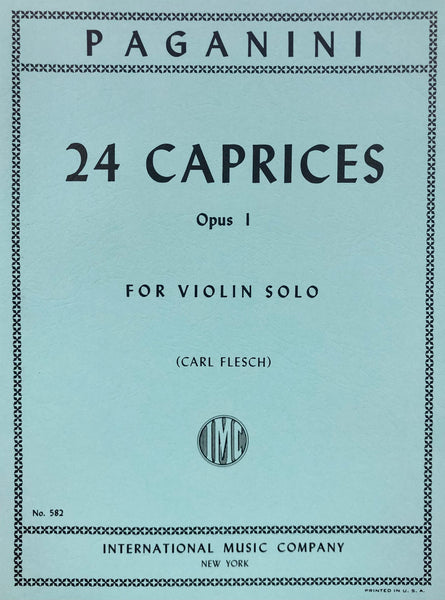 Paganini, 24 Caprices Op. 1 for Violin (IMC)