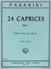 Paganini, 24 Caprices Op. 1 for Violin (IMC)