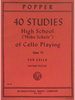 Popper, 40 Studies (High School of Cello Playing) Op. 73 for Cello (IMC)