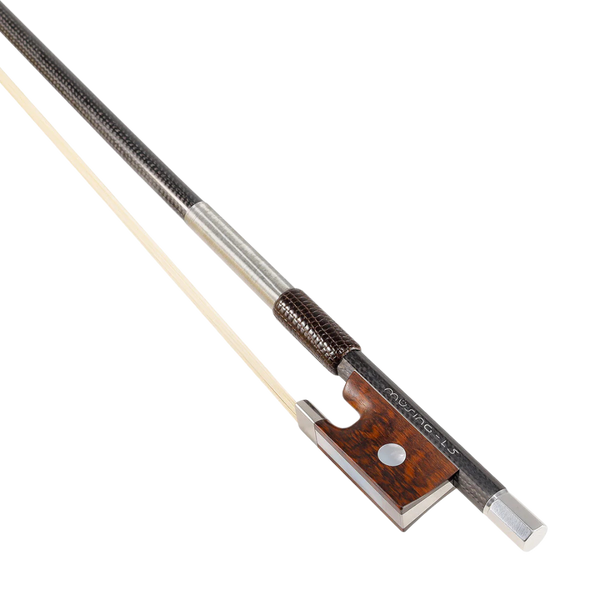 Muesing Violin Bow: L5 Carbon Fibre with Stainless Steel Fittings and Snakewood Frog