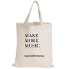 Music Tote Bag - Make More Music (Calico)
