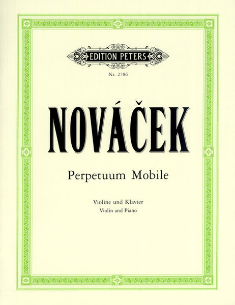 Novacek, Perpetuum Mobile for Violin and Piano