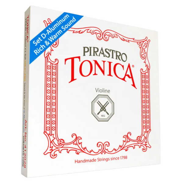 Pirastro Tonica Violin String Set 4/4 (E - Gold Label, D - Aluminium)