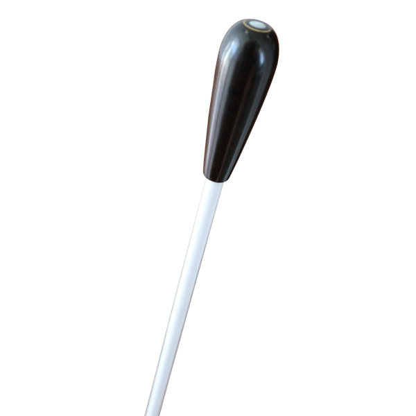 TAKT Baton 15" - White Stick with Ebony Handle and Parisian Eye