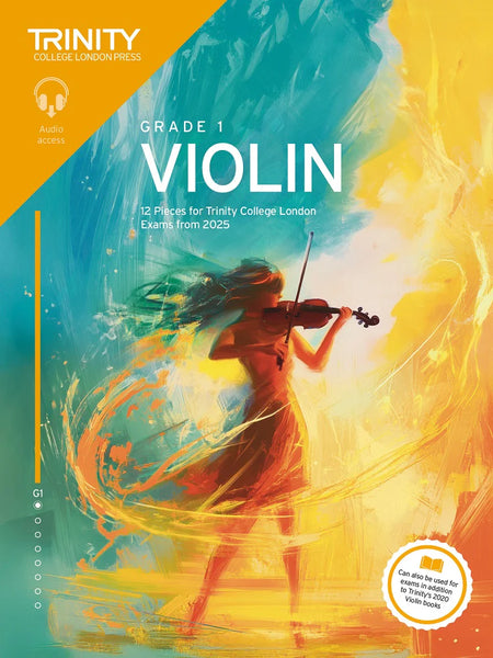 Trinity College London Violin from 2025 Grade 1 with Online Accompaniments