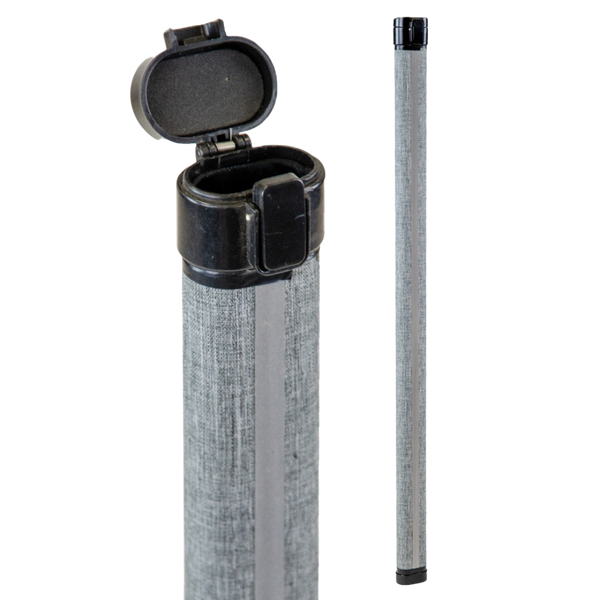 TG Aluminium Bow Tube with Fabric for Violin or Cello - Grey