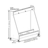 Wenger Double Bass Rack Maple Finish (4 Unit)