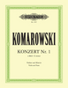 Komarovski, Concerto No. 1 in E Minor for Violin and Piano (Peters)