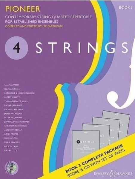 4 Strings - Pioneer Book 3 for String Quartet Score with Parts and CD