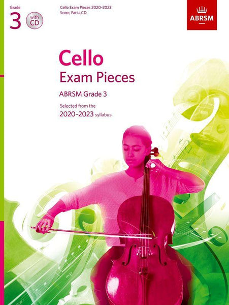 ABRSM Cello Exam Pieces 2020-2023 Grade 3 Score, Part and CD