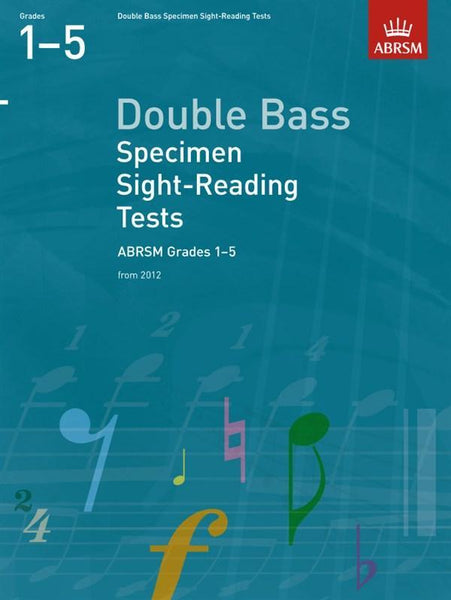 ABRSM Double Bass Specimen Sight Reading Tests Grades 1-5 from 2012