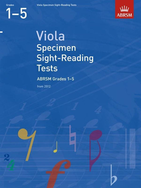 ABRSM Viola Specimen Sight Reading Tests Grades 1-5 from 2012