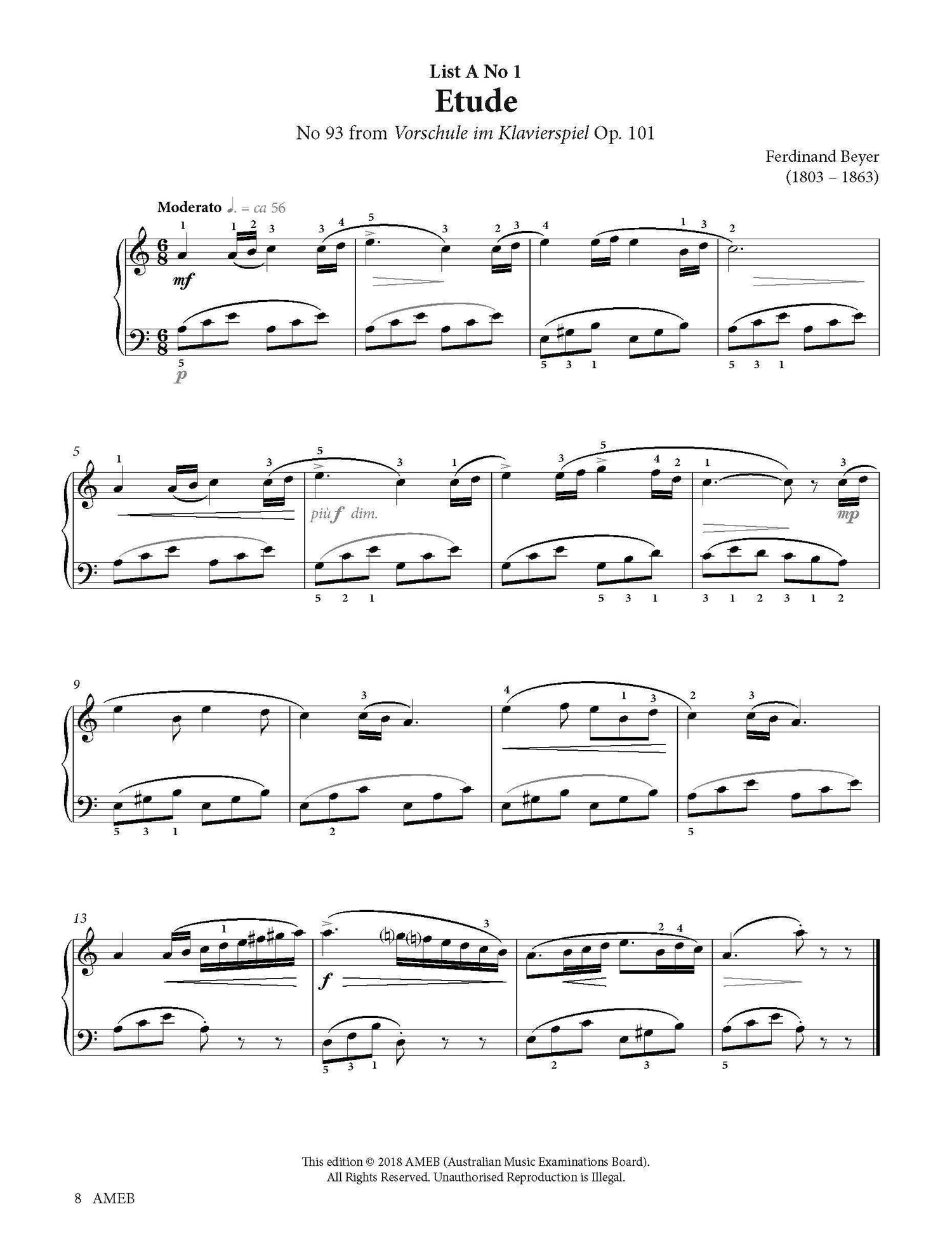 AMEB Piano Series 18 Grade Simply Strings