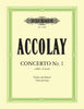 Accolay, Concertino No. 1 in A Minor for Violin and Piano (Peters)