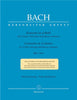 Bach, J.S., Concerto No. 1 in A Minor BWV 1041 for Violin and Piano (Barenreiter)