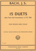 Bach, 15 Duets after Two-Part Inventions for Violin and Cello (IMC)