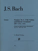 Bach, J.S., 3 Sonatas BWV 1014-1016 for Violin and Piano (Henle)