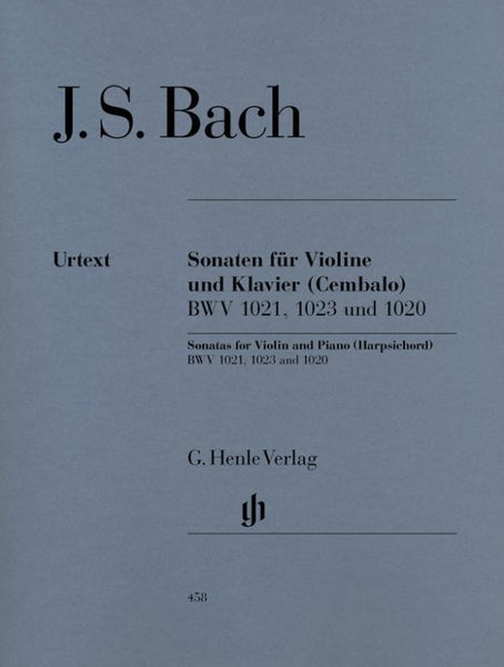 Bach, J.S., 3 Sonatas BWV 1020-1023 for Violin and Piano (Henle)