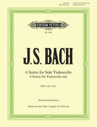 Bach, J.S., Six Cello Suites Arranged for Viola (Peters)