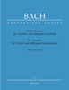 Bach, J.S., Six Sonatas for Violin and Harpsichord BWV 1014-1019 (Barenreiter)