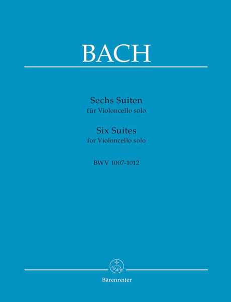 Bach, J.S., Six Suites for Solo Cello (Barenreiter)