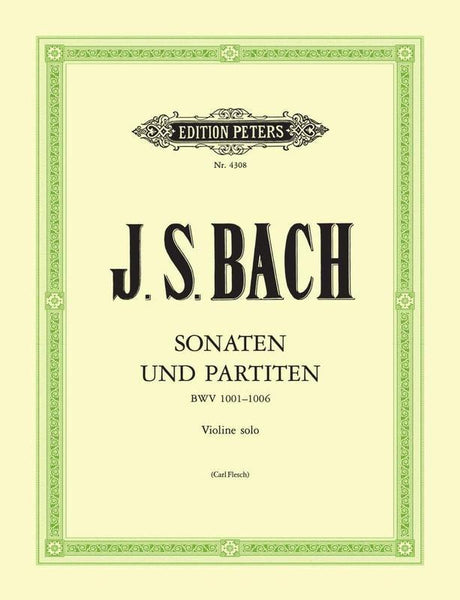 Bach, J.S., Three Sonatas and Three Partitas for BWV 1001-1006 for Violin (Peters)