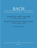 Bach, J.S., Two Sonatas and a Fugue BWV 1021, 1023 and 1026 for Violin and Piano (Barenreiter)