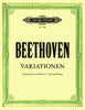 Beethoven, Complete Variations for Cello and Piano (Peters)