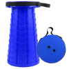 Cello Stool - Round Plastic Adjustable 6.5-44.5cm, Blue