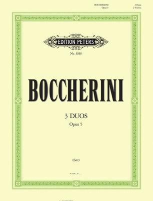 Boccherini, Three Duets for Two Violins Op 5 (Peters)