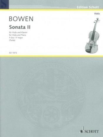 Bowen, Sonata No. 2 in F for Viola and Piano (Schott)